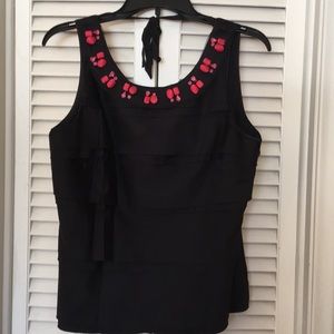 Black layered top